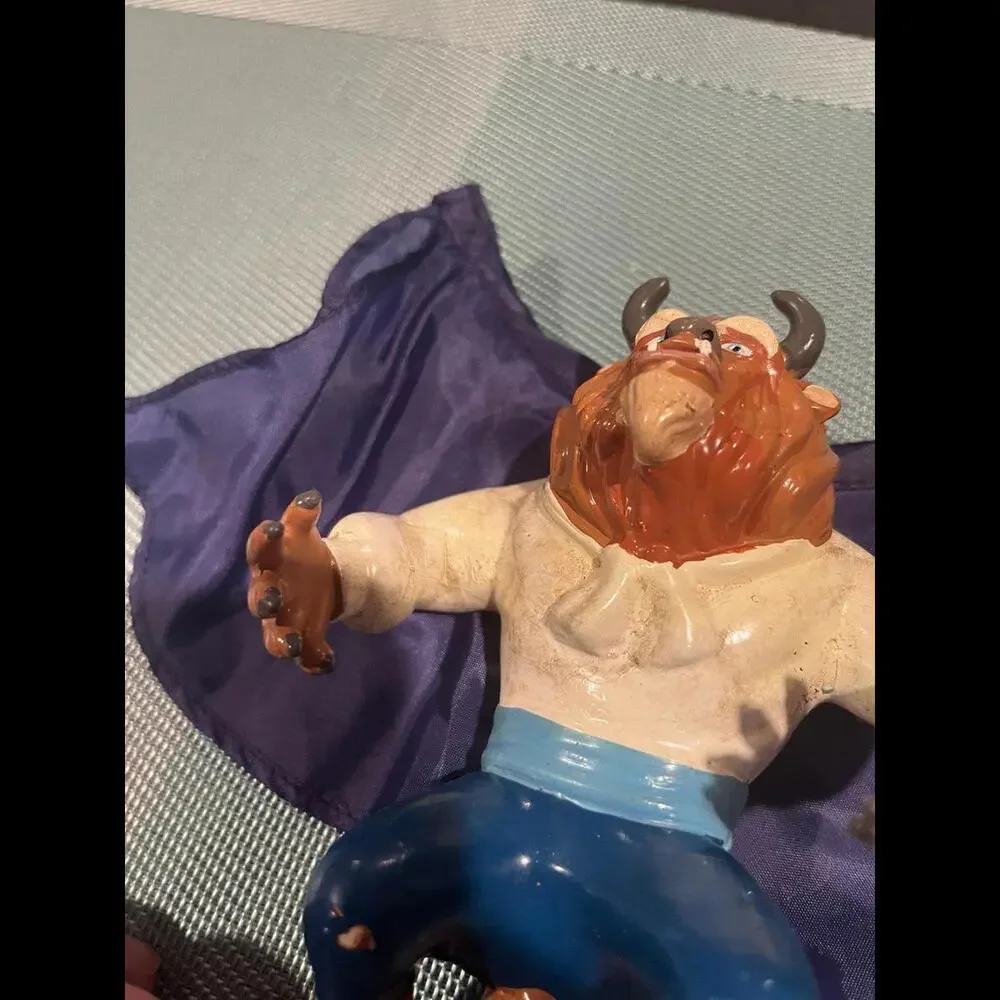 Vintage‎ Disney Just Toys Beauty and the Beast BEAST Rubber Action Figure